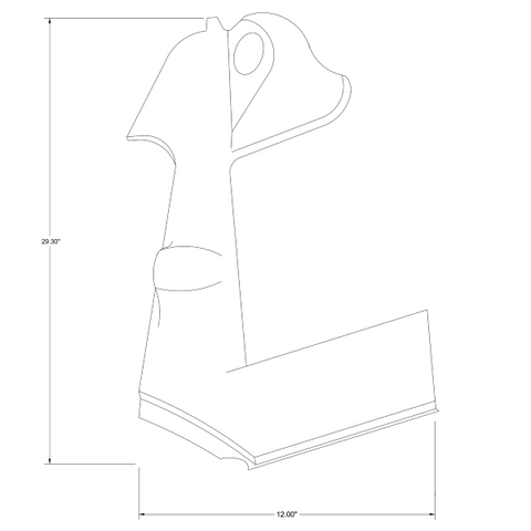 Cessna 206 stationair LH molding 34-P1215046-12-21B. Premier Aviations