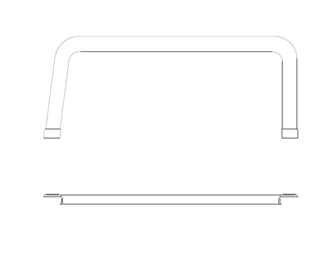 Cessna 210 Upper door window molding 34-P1215130-1-21B. Premier Aviations